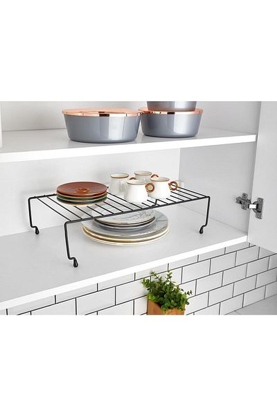 ORSA HOME 928 Black 47 cm Cabinet Shelf, Organizer Organizer