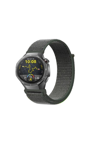 KRETON Huawei Watch GT5 PRO (46mm)  Uyumlu Spor Kumaş Desenli Cırt Cırtlı Kor...