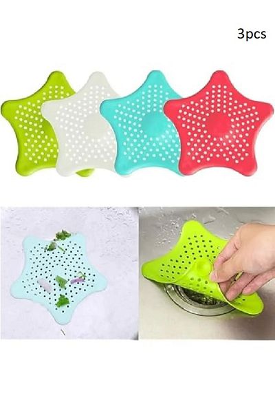 Generic Star-shaped silicone floor drain plug or strainer