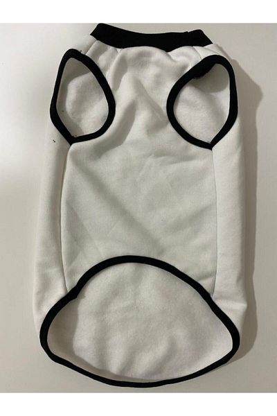 Monopetz New Season Fleece Cat and Dog Outfit - White Adidog - Size M