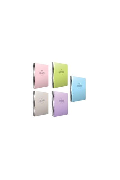 Gıpta Pastoral 72 Yp. A4 Spiral Pp. Cover Notebook Checkered 5 Pieces