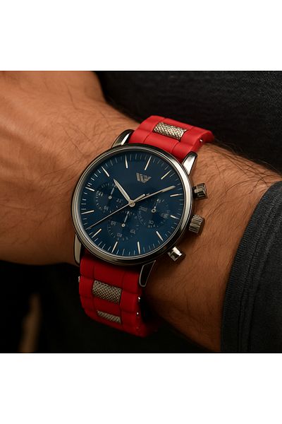 SKMİ Silicone Band Men's Wristwatch