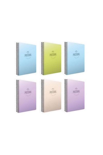 Gıpta Pastoral 72 Yp. A4 Spiral Pp. Cover Notebook 3 Checkered 3 Lines