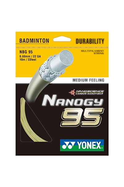 YONEX Nanogy 95 Tekli Badminton Kordajı Altın Rengi