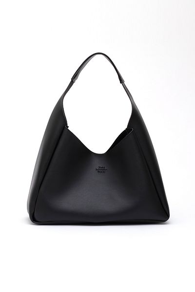 SHAKA Negru Shk19 din piele artificială, cu închidere rapidă, un singur compartiment, geantă de machiaj cu fermoar, geantă de mână, braț și umăr