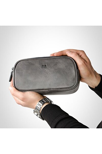 MFT Leather Design Naina Справжня шкіряна сумка Unisex Антрацит (1134)