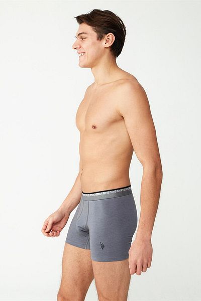 U.S. Polo Assn. Πόλο Ασν των ΗΠΑ. 80483 Ανδρικό Modal Boxer-ανθρακί