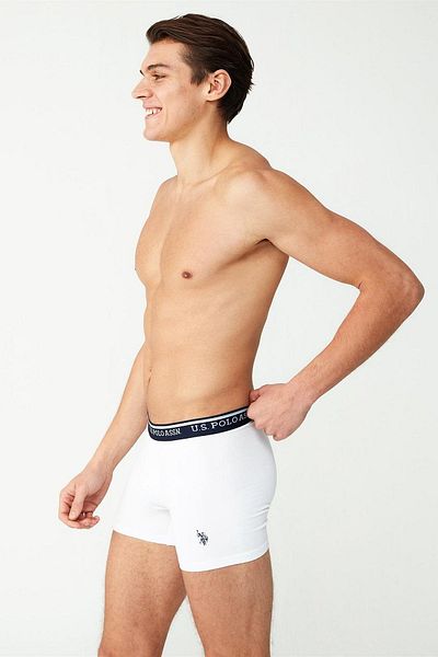 U.S. Polo Assn. Πόλο Ασν των ΗΠΑ. 80481 Ανδρικό Modal Boxer-λευκό