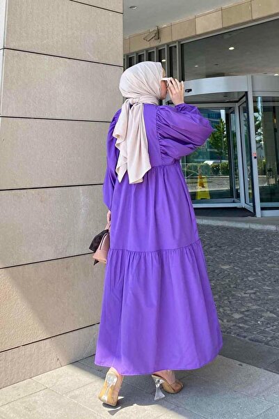 lamelif Καλοκαιρινό φόρεμα Elica Μωβ