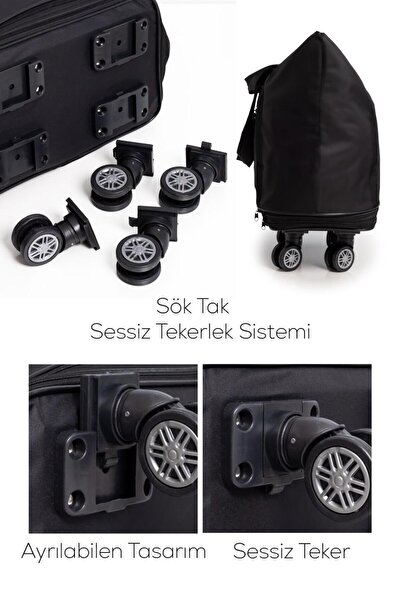 Travel Premium Sök Tak Tekerlekli Genişleyebilir Körüklü Hurç/eşya Taşıma/depolama/taşınma Valizi