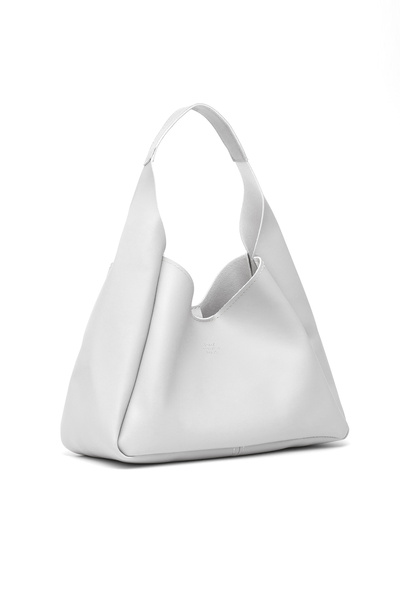 SHAKA Gray Shk19 Faux Leather, Snap Fastener, Single Compartment, Zippered Makeup Bag, Hand, Arm and Shoulder Bag