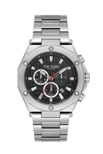 Tom Jones Men's Wristwatch with Steel Calendar 3 Atm Waterproof 2 Years Warranty Tjs9Rud1