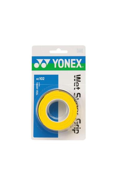 YONEX Ac 102-3 (3'lü) Wet Super Grap Sarı