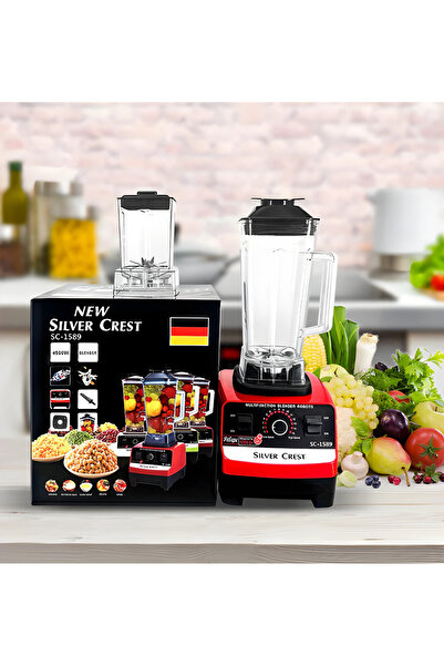 Silver Crest Blender Profesyonel Bar Cafe Karıştırıcı Meyve Sebze Öğütücü SC-1589 9500w