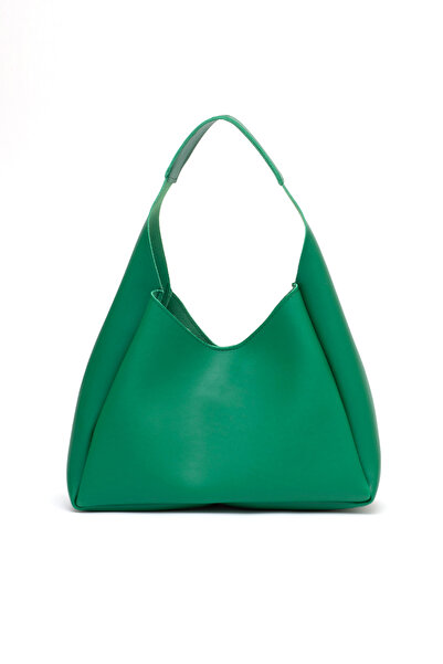 SHAKA Grass Green SHK19 Umělá kůže, Jednokomorová taštička na make-up se zapínáním na zip, Kabelka do ruky, přes rameno a přes rameno