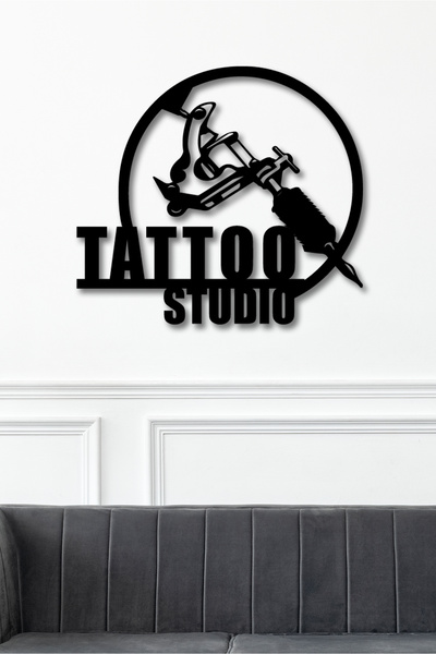 To Design Lab Tattoo Studio - Dövmeci Temalı Dekoratif Tablı