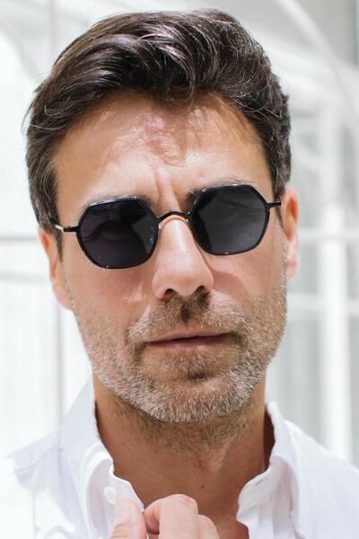 Bilge Karga نظارة شمسية للرجال - أسلموند أسود أزرق