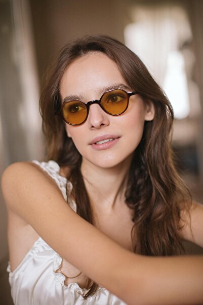 Bilge Karga باولا كراميل براون النظارات الشمسية عارية