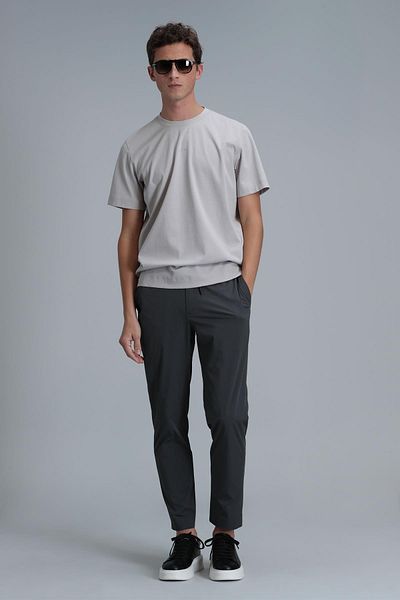 Lufian Antony Modern Graphic T-shirt Stone