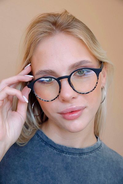 Bilge Karga Lea Matt Black Tortiese Blue Light Protective Glasses
