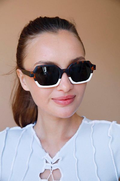 Bilge Karga Voile Leopard White Green Sunglasses