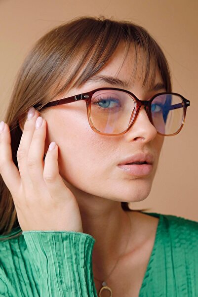 Bilge Karga Louis Brown Nude Mavi Işık Koruyucu Gözlük