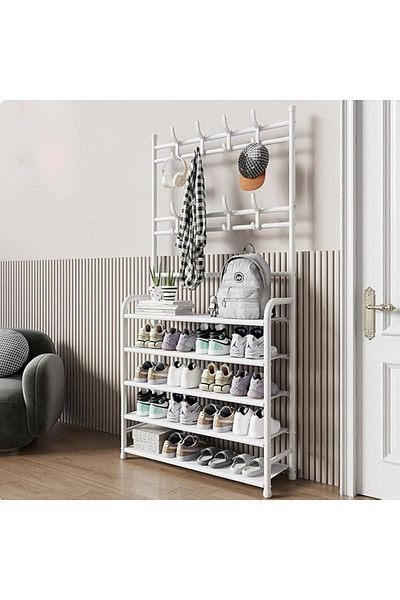 Primo Plus 5-tier Stainless Steel Shoe And Coat Rack