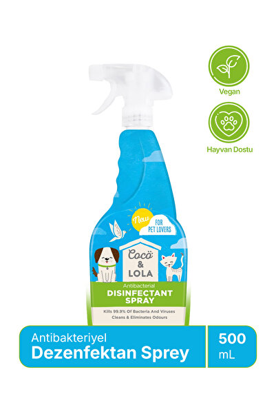 Coco Lola Dezenfektan Sprey-Bakteri ve virüslerin %99,9'unu öldürür ve kokuları temizler-500ml