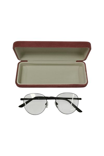 bonjorno aksesuar Square Glasses Container for Optical Frame (Hard) Wiping Cloth with Gift