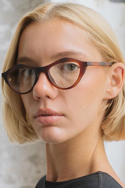 Bilge Karga Leopard Patterned Magpie Matt Blue Light Protective Glasses
