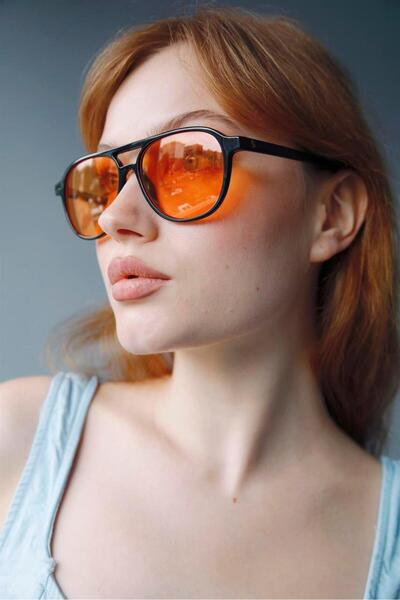 Bilge Karga Richard Black Orange Sunglasses