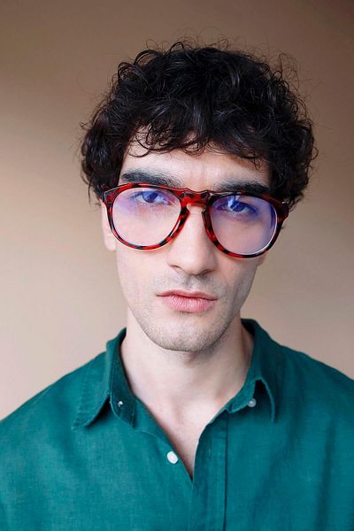 Bilge Karga Bennett Leopard Men's Blue Light Protective Glasses