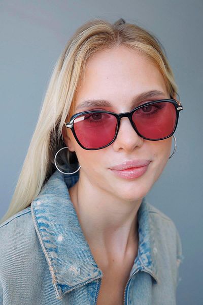 Bilge Karga Hubert Gold Red Sunglasses