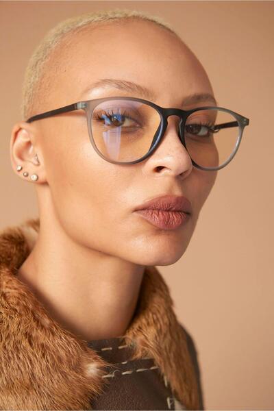 Bilge Karga Avatea Matt Gray Black Blue Light Protective Glasses