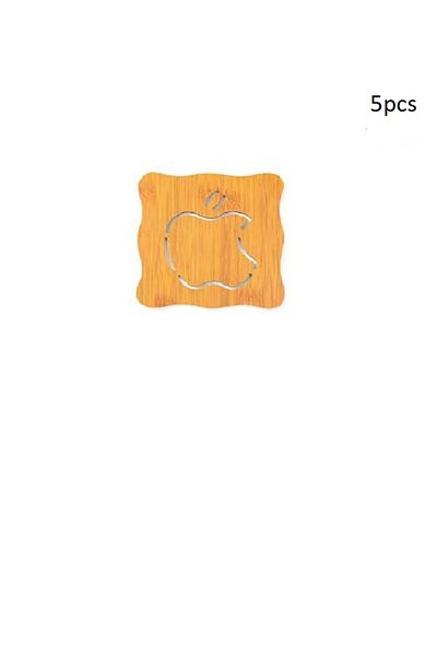 Generic 5pcs Bamboo Wooden Coasters or Hot Pot Holders/Table Plate Holders