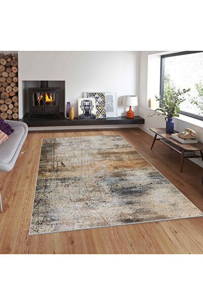 Exporgin Moderner Retro-Teppich mit 3D-Digitaldruck, rutschfester Bodenteppich