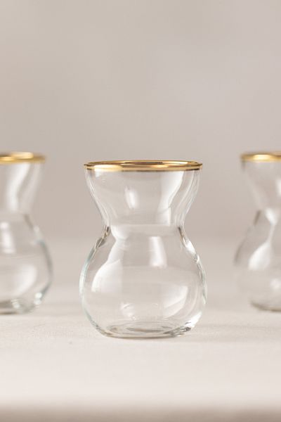Rakle Astoria Gold 6-Piece Tea Cup Set 140 Cc