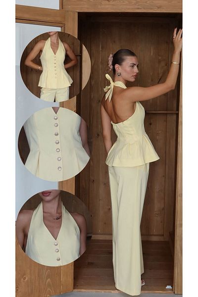 VUNTAL Flounced Vest Double Suit
