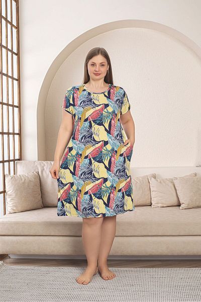 Asel Φόρεμα Ultrasoft Lycra με τσέπες μεγάλου μεγέθους