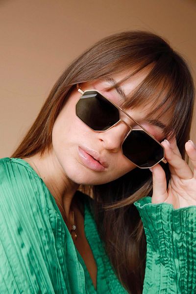 Bilge Karga Viva Gold Green Sunglasses
