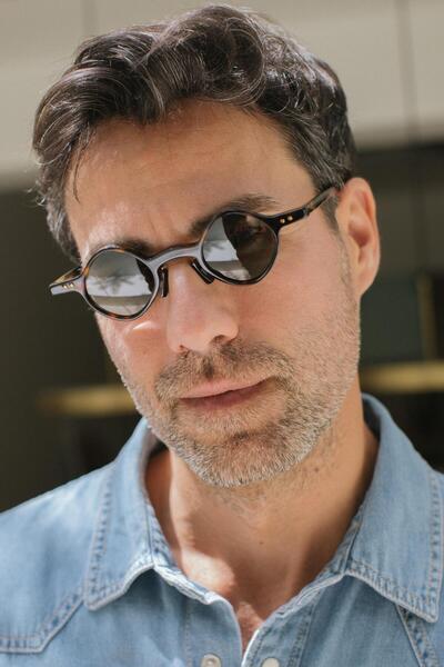 Bilge Karga Larsen Leopard Yelisey Men's Sunglasses