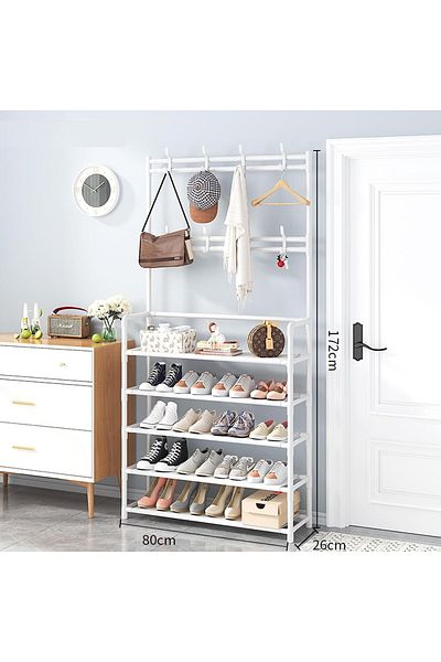Primo Plus 5-tier Stainless Steel Shoe And Coat Rack