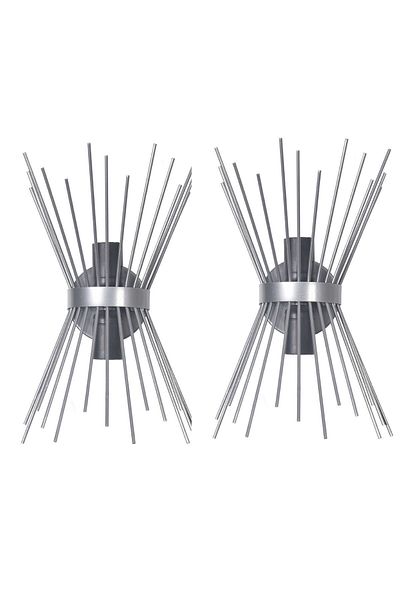 Modavize Modern Design Hedgehog Gray 2-Piece Wall Set - for Lighting (2 Pieces)