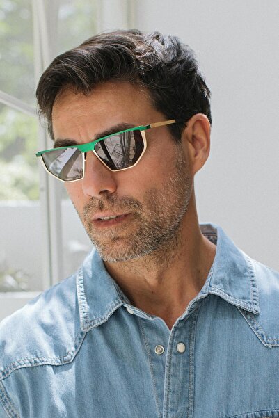 Bilge Karga Kasey Green Gold Green Erkek Güneş Gözlüğü