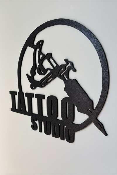 To Design Lab Tattoo Studio - Dövmeci Temalı Dekoratif Tablı