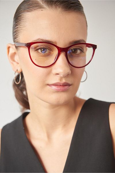 Bilge Karga Eleanor New Red Blue Light Protective Glasses