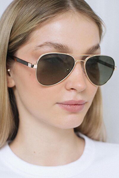 Bilge Karga Ethan Bright Gold - Green Gradient Sunglasses