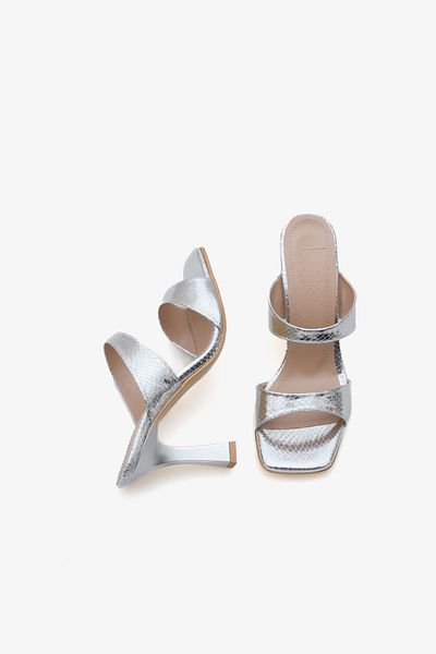 LOJO Women's Double Strap Heeled Daily Slippers Tinos