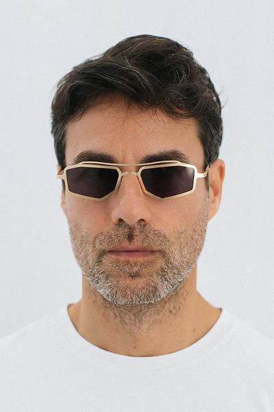 Bilge Karga Men's Sunglasses - Mist Gold Black