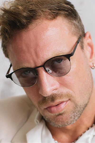 Bilge Karga Dyre Black Silver Black Men's Sunglasses